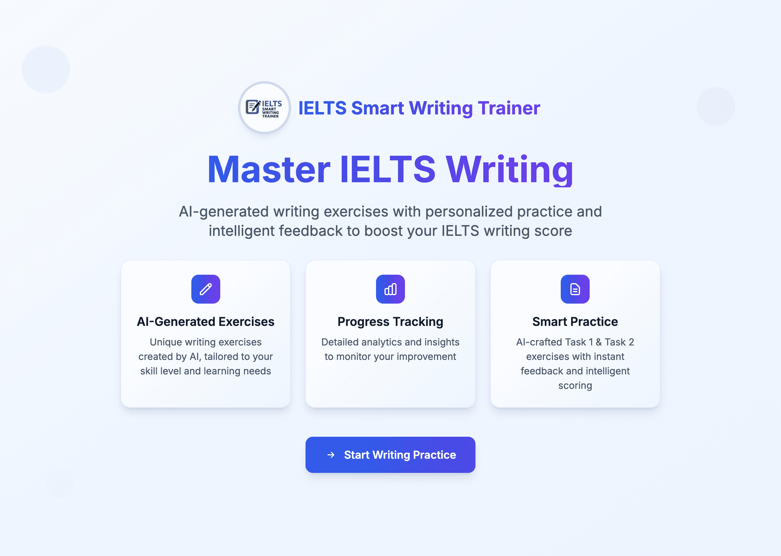 IELTS Smart Writing Trainer preview