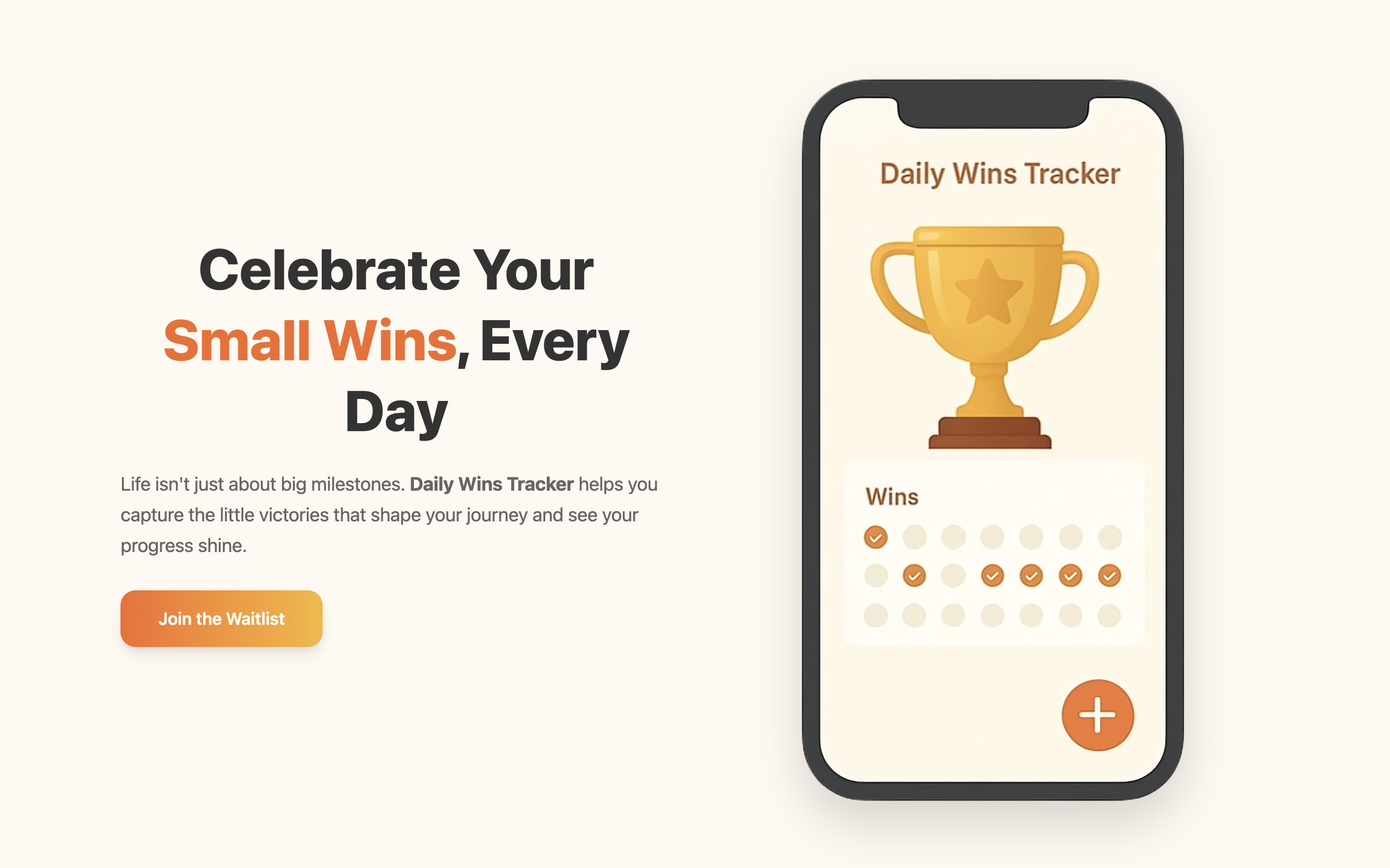 Daily Wins Tracker Screenshot